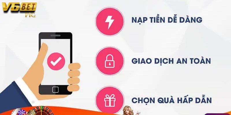 Rút tiền V6BET đa dạng 